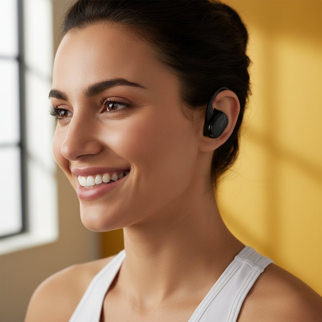 Auriculare Inalámbricos Deportivos, 2026 Nueva Auriculares Bluetooth 5.4 con HD Mic, 68H Cascos Inalambricos Bluetooth con Pantalla LED, IP7 Impermeable, Cancelacion Ruido ENC Auriculares Running